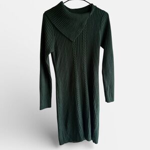 Calvin Klein Forest Green Ribbed Sweater size M